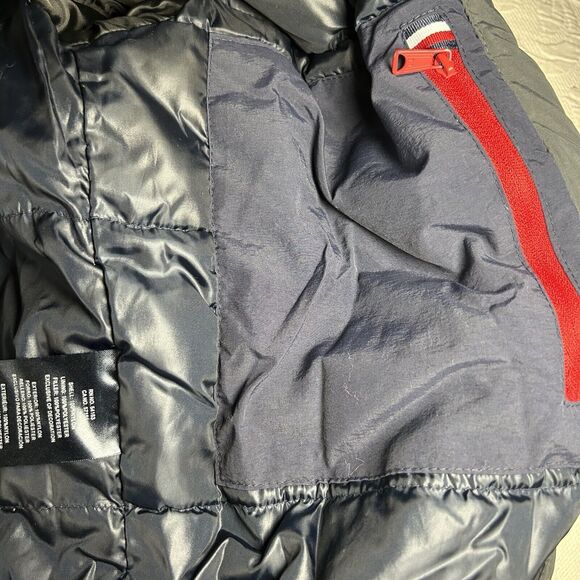 Tommy Hilfiger Men's Small Taslan Retro Puffer Puffy Jacket Colorblock Gray - Picture 6 of 11